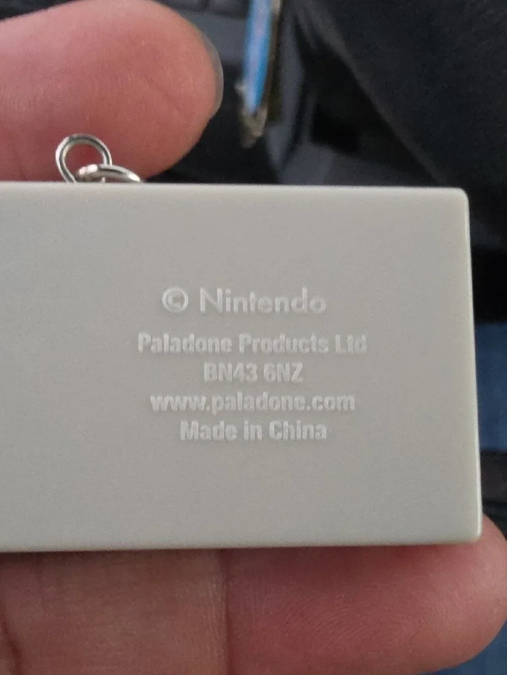 Nintendo Mini Retro Controller Keychain in White, Gray & Red